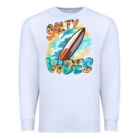 White Salty vibes Premium Sweatshirt - FaDigitalArtStudio