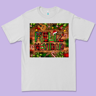 Feliz Navidad Christmas Cactus Leopard Premium Tee Designed By Jahusdesignshop