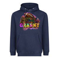 Navy football granny Heavyweight Hoodie - OliviaCreatesArt