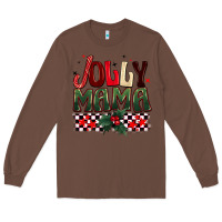 Chestnut Christmas jolly mama Long Sleeve Tee - BarkalooDesign
