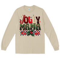 Mushroom Christmas jolly mama Long Sleeve Tee - BarkalooDesign