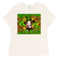 Bone st patricks day cow Ladies Tee - Artiststas
