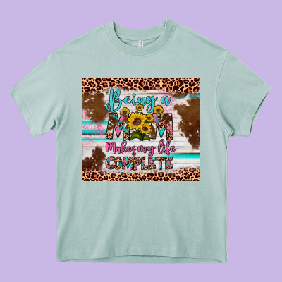 Being A Mom Makes My Life Complete Heavy Core Tee Designed By Artiststas