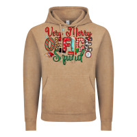 Vintage Coffee very merry office squad Vintage Hoodie - MaliasSmallBusiness