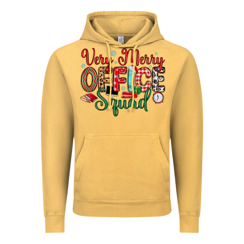 Very Merry Office Squad Vintage Hoodie by MaliasSmallBusiness | Teevron
