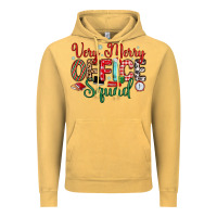 Vintage Mustard very merry office squad Vintage Hoodie - MaliasSmallBusiness