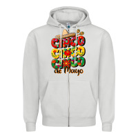 Dove Grey cinco cinco cinco de mayo Zipper Hoodie - CowGirlArtShop