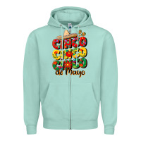 Seafoam cinco cinco cinco de mayo Zipper Hoodie - CowGirlArtShop