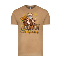 Vintage Camel have a melanin christmas black santa Vintage Tee - MaliasSmallBusiness