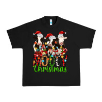 Black christmas three cows mooey christmas Urban Heavy Tee - MaliasSmallBusiness