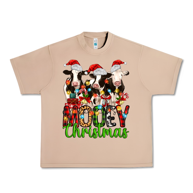 Christmas Three Cows Mooey Christmas Urban Heavy Tee by MaliasSmallBusiness | Teevron