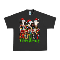 Pigment Black christmas three cows mooey christmas Urban Heavy Tee - MaliasSmallBusiness