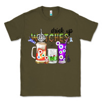 Army Green Drink Up Witches Classic Tee - CowhideDigitalArt