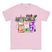 Bubblegum Pink Drink Up Witches Classic Tee - CowhideDigitalArt