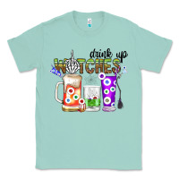 Seafoam Drink Up Witches Classic Tee - CowhideDigitalArt