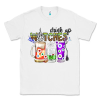 White Drink Up Witches Classic Tee - CowhideDigitalArt