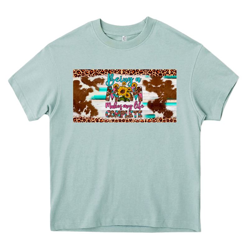 Being A Mom Makes My Life Complete License Plate Heavy Core Tee by Artiststas | Teevron