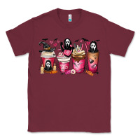 Burgundy Scream Coffee Cups Classic Tee - MaliasSmallBusiness