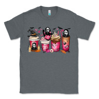 Charcoal Heather Scream Coffee Cups Classic Tee - MaliasSmallBusiness