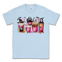 Dusty Blue Scream Coffee Cups Classic Tee - MaliasSmallBusiness