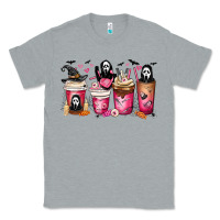 Heather Grey Scream Coffee Cups Classic Tee - MaliasSmallBusiness
