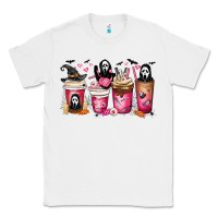 White Scream Coffee Cups Classic Tee - MaliasSmallBusiness