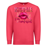 Cardinal Kiss me i'm so confused Valentine's Day Premium Sweatshirt - FaDigitalArtStudio