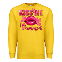 Lemon Kiss me i'm so confused Valentine's Day Premium Sweatshirt - FaDigitalArtStudio