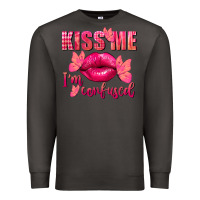 Smoke Kiss me i'm so confused Valentine's Day Premium Sweatshirt - FaDigitalArtStudio
