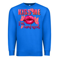 True Royal Kiss me i'm so confused Valentine's Day Premium Sweatshirt - FaDigitalArtStudio