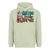 Matcha coffee teach repeat Heavyweight Hoodie - OliviaCreatesArt
