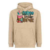 Mushroom coffee teach repeat Heavyweight Hoodie - OliviaCreatesArt