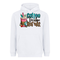 White coffee teach repeat Heavyweight Hoodie - OliviaCreatesArt