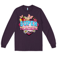 Plum super teacher Long Sleeve Tee - BarkalooDesign