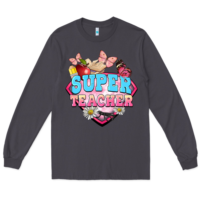 Super Teacher Long Sleeve Tee by BarkalooDesign | Teevron