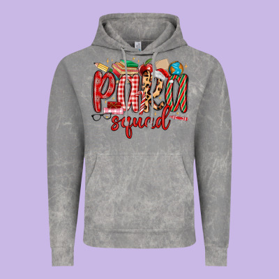 Para Squad Christmas Vintage Hoodie Designed By Maliassmallbusiness