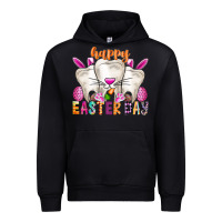 Black Happy Easter Urban Hoodie - CowhideDigitalArt