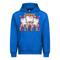 Cobalt Happy Easter Urban Hoodie - CowhideDigitalArt