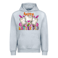 Heather Grey Happy Easter Urban Hoodie - CowhideDigitalArt