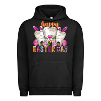 Pigment Black Happy Easter Urban Hoodie - CowhideDigitalArt