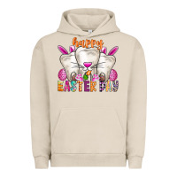 Pigment French Oak Happy Easter Urban Hoodie - CowhideDigitalArt