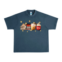 Midnight Navy christmas coffee Urban Heavy Tee - MaliasSmallBusiness