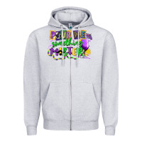 Heather Grey pour me something mister Zipper Hoodie - CowGirlArtShop