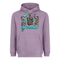 Lavender western dog groomer Heavyweight Hoodie - OliviaCreatesArt