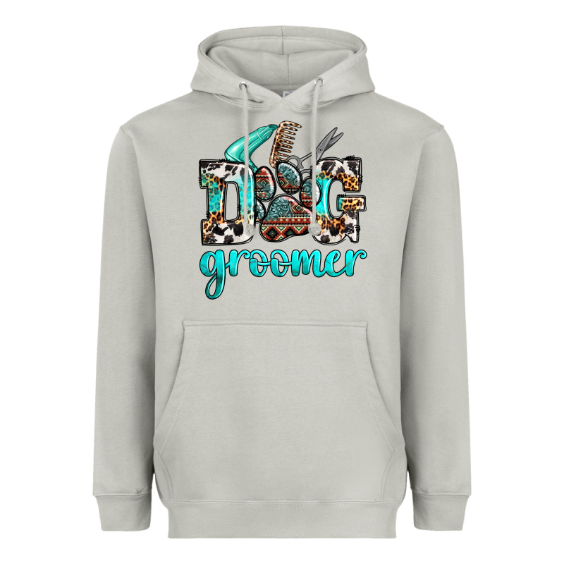 Western Dog Groomer Heavyweight Hoodie by OliviaCreatesArt | Teevron