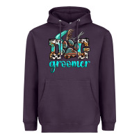 Plum western dog groomer Heavyweight Hoodie - OliviaCreatesArt