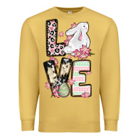 Antique Gold Love Easter bunny Premium Sweatshirt - OliviaCreatesArt