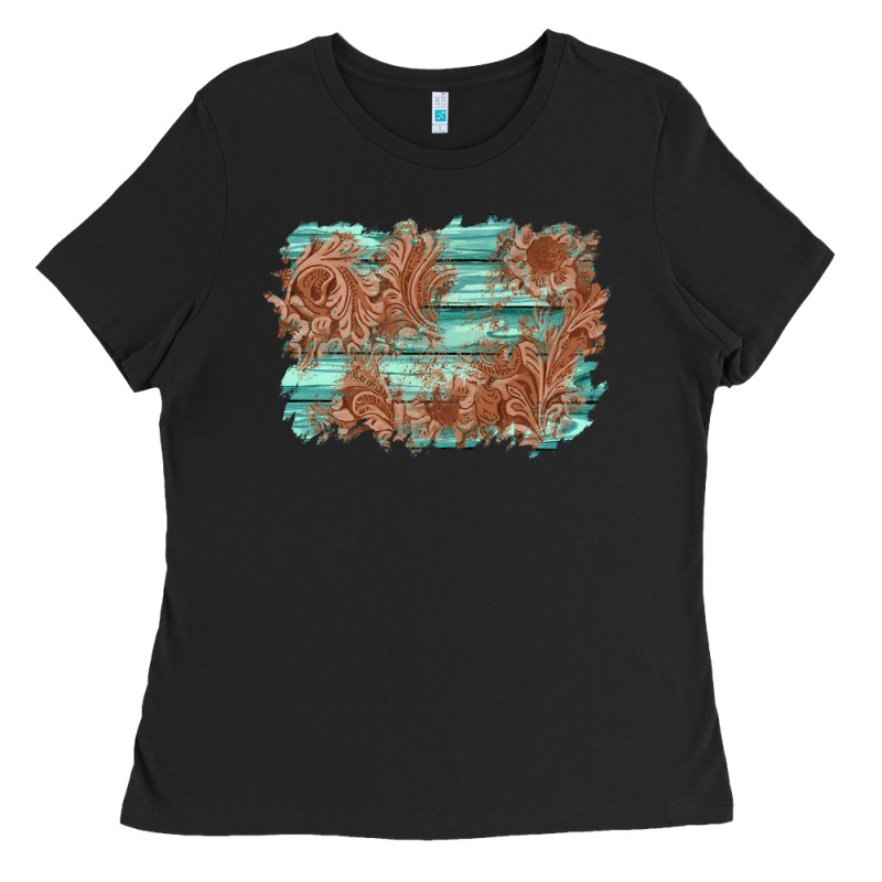 Wood Leather Background Ladies Tee by AdoDesignShop | Teevron