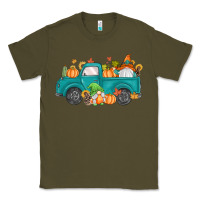Army Green fall gnomes truck Classic Tee - MaliasSmallBusiness