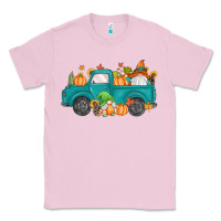Bubblegum Pink fall gnomes truck Classic Tee - MaliasSmallBusiness